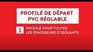 Profile de départ réglable en PVC un profile pour toutes les épaisseurs disolants [upl. by Francois]