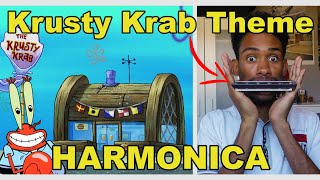 SpongeBob  Krusty Krab Theme on Harmonica  TABS [upl. by Dielle]