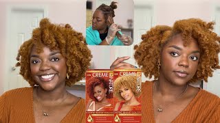 Dying My Natural Hair AGAIN  Crème of Nature Ginger Blonde amp Red Copper [upl. by Senecal]