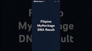 MyHeritage DNA Results  Filipino ancestry genealogy 23andme pinoy [upl. by Hamel936]