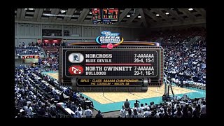 GHSA 6A Girls Final North Gwinnett vs Norcross  March 9 2013 [upl. by Norma]