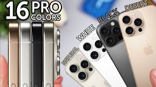 iPhone 16 Pro All Colors InDepth Comparison Which is Best [upl. by Sucy]