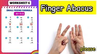 Abacus Level 1  Finger Abacus Level 1 Small Friend Formula 415 practice Worksheet  ABC Tube TV [upl. by Johnny45]