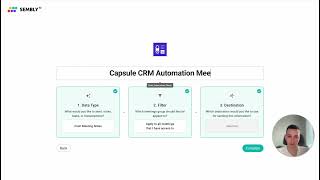 Sembly AI  Capsule CRM Automation Tutorial [upl. by Friederike]