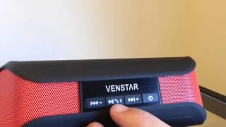 Review VenStar Taco Wireless Speaker Bluetooth Stereo [upl. by Hashum]