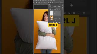 Adobe Photoshop 2025  How to create realistic pillow mockup tutorial shorts sukasstudio20 [upl. by Treblig]