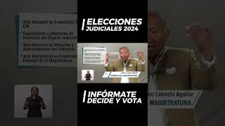 CONOCE LAS CANDIDATURAS PARA LAS ELECCIONES JUDICIALES 2024 EN BOLIVIA [upl. by Worrad]