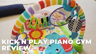 Review of Fisher Price Kick N Play Piano Gym [upl. by Trillby]