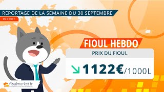 Prix ​​du fioul domestique  semaine du 30 septembre 2024 [upl. by Luckin]