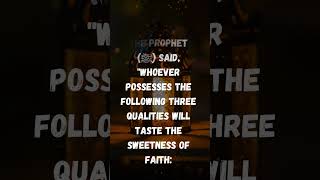 Sweetness in Faith by Prophet Muhammed SAW faith islam islamicknowledge islamicprophet [upl. by Karlen982]