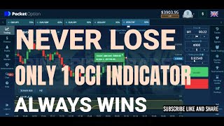 Never lose  only 1 CCI indicator always wins  Best pocket option strategy [upl. by Asteria]