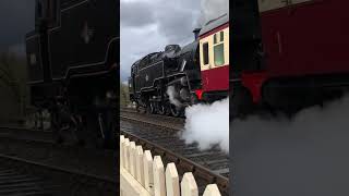 BR 4MT 80151 leaving Sheffield Park Station withe the Wealden rambler service the bluebell railway [upl. by Joachima]