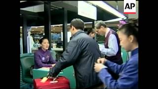 APTN cover of planes leaving Taipei for Beijing ceremonies [upl. by Aikin]