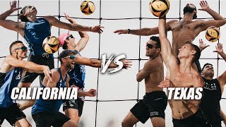 4 vs 4 Mens Beach Volleyball CALIFORNIA vs TEXAS  The 4Man [upl. by Airdnek151]