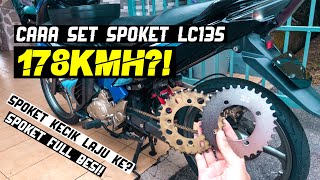 LC135  Cara Mudah Pilih Saiz Spoket Yang Sesuai Topspeed Padu Kaw Kaw Edisi Spoket Full RKM [upl. by Binah]