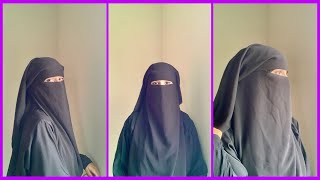 Three layer hijab style  hijab tutorial  kamasha tutorial [upl. by Anrahs]