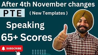 PTE after 4th November changes speaking new templates how to get 65 Scores Gurwinder Sir [upl. by Ryun681]