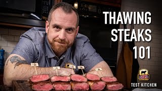 Microwave Thaw Ok Best Way to Thaw a Steak Experiment [upl. by Uriiah110]