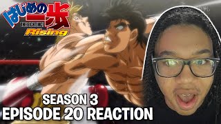 ATTACKING THE CUTS  Hajime No Ippo Season 3 Episode 20 Reaction [upl. by Ihsir]