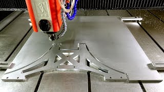 Cnc Router cutting aluminium  Test high speed [upl. by Schweiker701]