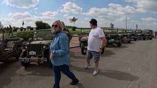 Military vehicles at the Hill 112 Memorial Foundation Caen Normandy 2024 [upl. by Elleinnod]