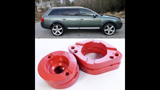 Audi A6 C5 Quattro Podniesienie Zawieszenia Dystanse Lift Kit podkładki [upl. by Obellia536]