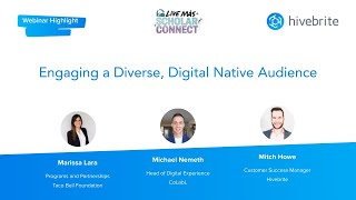 Webinar Highlight Engaging a Diverse Digital Native Audience [upl. by Kcirdef714]