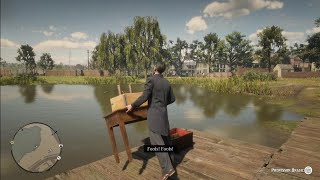 Angry Professor Marko Dragic Pushes His Machine Into the Pond RDR2 [upl. by Laughlin]