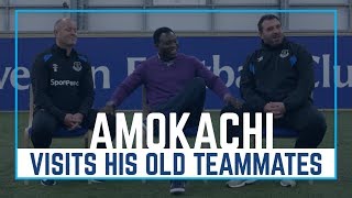 DANIEL AMOKACHI REUNITED WITH EVERTON TEAMMATES [upl. by Gervais]