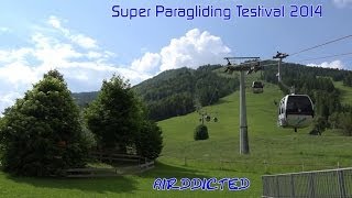 Super Paragliding Testival 2014 Kössen  airddicted [upl. by Atinob]