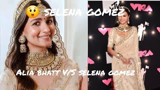 😲 you wont believe she is selena gomezWhen Alia Bhatts Wedding Saree Meets Selena Gomez [upl. by Cir]