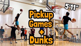 5’11” 17 YO Dunker Pulls up to LA Fitness DUNKS EVERYTHING [upl. by Ahsinor]