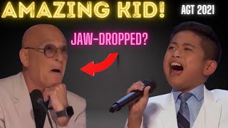 Peter Rosalita AGT 2021 Audition Judges JAWDROPPED by Filipino KID How [upl. by Raffin550]