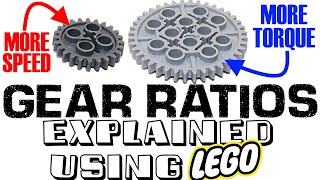 NEVER be confused by GEAR RATIOS again  EXPLAINED in the MOST VISUAL WAY using LEGO [upl. by Evelyn877]