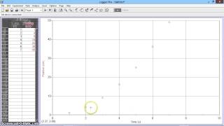 Logger Pro Tutorial 2  Linearizing Data [upl. by Labana]