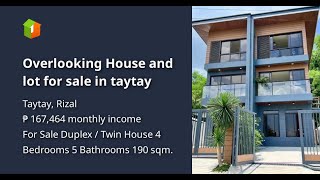 Overlooking House and lot for sale in taytay [upl. by Cohbath]