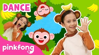 Monkey  Dance Along  Kids Rhymes  Lets Dance Together  Pinkfong Songs [upl. by Notxarb920]