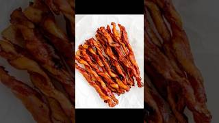 Bacon in the oven Easy cooking and cleanup bacon easyrecipes baconsbits yummy food [upl. by Farro]