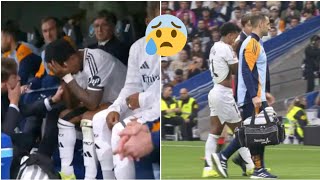 Rodrygo In Tears After His Injury Vs Osasuna 😢  Real Madrid 40 Osasuna Highlights [upl. by Malti]