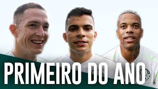 REFORÇOS TREINAM EM CAMPO COM O ELENCO  Treino Palmeiras 0801 [upl. by Louanne]