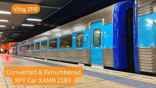 Sydney Trains Vlog 2118 Converted amp Renumbered  Introducing XPT Sleeper Car XAMB 2183 [upl. by Connors972]