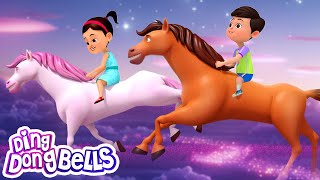 Ek Chhabila Ghoda tha  एक छबीला घोड़ा था  Hindi Rhymes For Kids  Hindi Kavita  Ding Dong Bells [upl. by Nnaeitak]