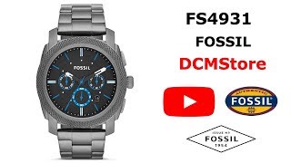 FS4931 Fossil Machine Chronograph Smoke [upl. by Ossie896]