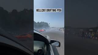 HELLCAT DRIFTING POV hellcat dodge dodgecharger [upl. by Ikcir]