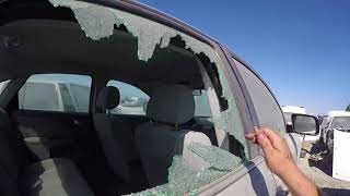 How Thieves Break Your Car Window Quietly with a Center Punch [upl. by Sax]