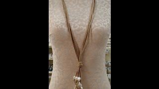 Must Know Monday 4317 Suede Knotted Pearl Necklace [upl. by Trah]