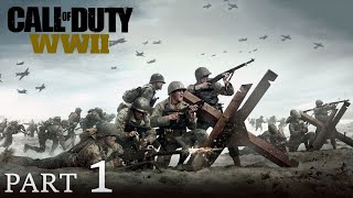 COD World War 2  Walkthrough Gameplay Part 1 Mission 1 DDay CALL OF DUTY WWII Campaign [upl. by Rois]