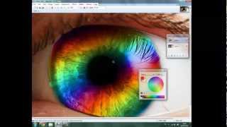 How  To  Design A Rainbow Eye In PaintNET PLUGINS REQUIRED [upl. by Chilcote]