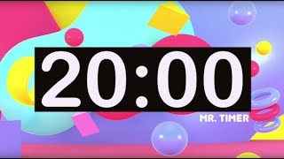 Timer for Kids 20 Minute Timer with Music for Classroom Children Instrumental Music for Kids [upl. by Anirret]