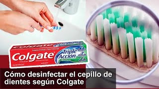 Cómo Desinfectar el Cepillo de Dientes según Colgate [upl. by Lower925]